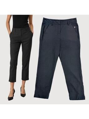 Kit and Ace Luxe Wool Cashmere Ankle Zip Pants Gray 6